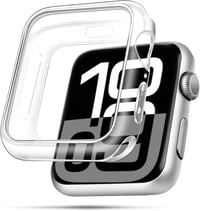 ivoler 3 bucăți husă transparentă din silicon pentru Apple Watch SE și Series 6 5 4 de 44 mm, carcasă de protecție subțire din TPU, rezistentă la șocuri, anti-zgârieturi 1