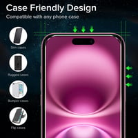 ivoler iPhone 16 Plus edzett üveg képernyővédő + kameravédő fólia - 3+3 db 4