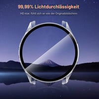 ivoler 3 ks tvrdý PC kryt s ochranným sklom displeja pre Garmin Forerunner 255 46 mm, úplná ochrana, ultra tenký, odolný proti poškriabaniu, 2 priehľadné + 1 čierny 8