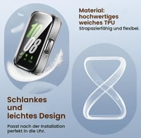 ivoler 3 ks puzdro s ochranou obrazovky pre Samsung Galaxy Fit 3, priehľadný TPU ochranný kryt, odolný voči nárazom, odolný voči poškriabaniu, celkové pokrytie, ultra tenký 3