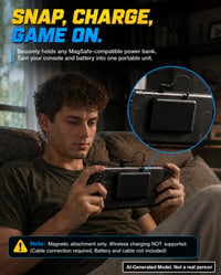 iVoler 5 v 1 súprava puzdier na Nintendo Switch 2, dokovateľné, magnetické – priehľadná čierna 2
