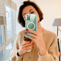 ivoler priehľadný magnetický kryt pre Samsung Galaxy Note 20 4G / 5G, kompatibilný s MagSafe, vojenská úroveň odolnosti voči nárazom, odolný voči poškriabaniu, ochranný kryt odolný voči žltnutiu 7