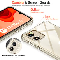 Husă ivoler din silicon transparent pentru Motorola Moto E13, cu colțuri rezistente la șocuri, carcasă subțire și flexibilă din TPU, husă de telefon rezistentă la zgârieturi 1