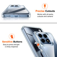 Husă din silicon transparent ivoler pentru Xiaomi 14T / Xiaomi 14T Pro, protecție de nivel militar, rezistentă la șocuri, anti-zgârieturi, husă subțire de protecție 6