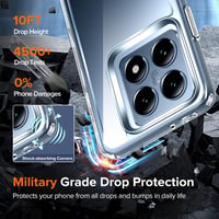 Husă din silicon transparent ivoler pentru Xiaomi 14T / Xiaomi 14T Pro, protecție de nivel militar, rezistentă la șocuri, anti-zgârieturi, husă subțire de protecție 4