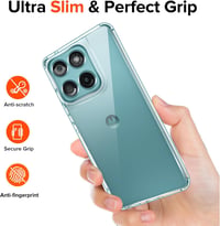 ivoler Átlátszó Tok Motorola Moto Edge 60 Fusion 5G / Moto Edge 60 5G Telefonhoz - Katonai Védelem, Ütésálló, Karcálló, Vékony Mobiltok 8
