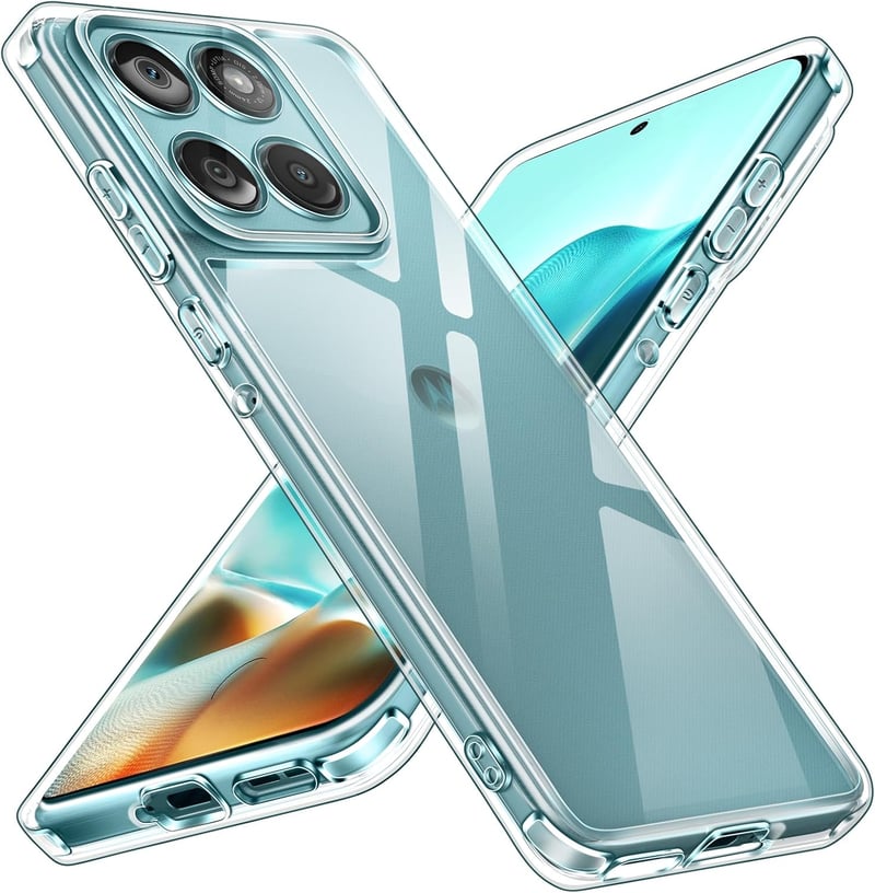 ivoler Átlátszó Tok Motorola Moto Edge 60 Fusion 5G / Moto Edge 60 5G Telefonhoz - Katonai Védelem, Ütésálló, Karcálló, Vékony Mobiltok