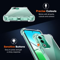 ivoler Priehľadný kryt pre OPPO A5 4G / 5G / OPPO A5m, s vojenským štandardom odolnosti proti nárazom a rohovými výstužami, priehľadné puzdro odolné proti poškriabaniu 6