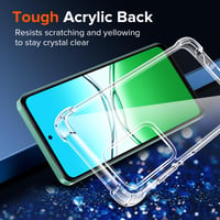 ivoler Priehľadný kryt pre OPPO A5 4G / 5G / OPPO A5m, s vojenským štandardom odolnosti proti nárazom a rohovými výstužami, priehľadné puzdro odolné proti poškriabaniu 5