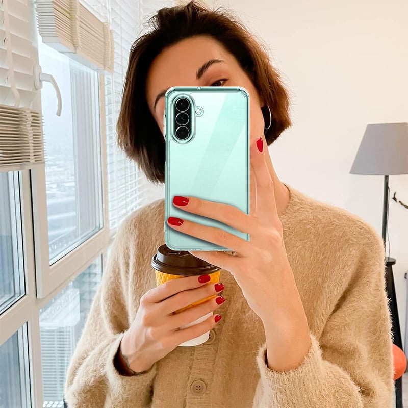 ivoler Átlátszó Tok Samsung Galaxy A26 5G Telefonhoz - Sárgulásálló Védőtok 2db Edzett Üveg Védőfóliával, Katonai Szintű Ütésálló Védelem, V