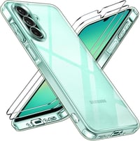 ivoler Átlátszó Tok Samsung Galaxy A26 5G Telefonhoz - Sárgulásálló Védőtok 2db Edzett Üveg Védőfóliával, Katonai Szintű Ütésálló Védelem, V 1