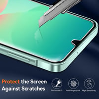 ivoler Átlátszó Tok Samsung Galaxy A26 5G Telefonhoz - Sárgulásálló Védőtok 2db Edzett Üveg Védőfóliával, Katonai Szintű Ütésálló Védelem, V 2