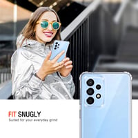 Husă transparentă ivoler pentru Samsung Galaxy A33 5G cu 3 folii de sticlă securizată, husă de protecție subțire din silicon TPU moale, rezistentă la șocuri și la zgârieturi 8