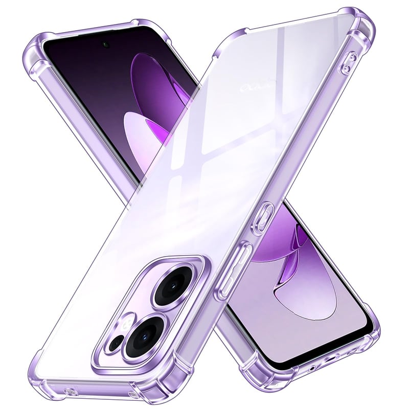 Priehľadný TPU silikónový kryt ivoler – Oppo Reno 13F 5G / Reno 13 FS 5G