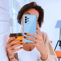 ivoler Átlátszó TPU Szilikon Tok Samsung Galaxy A23 5G Telefonhoz - Ütésálló Védőtok 3db Edzett Üveg Képernyővédővel, Karcálló Mobiltelefon  8