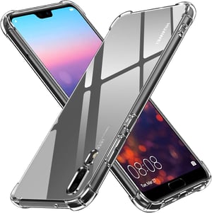 Priehľadný silikónový kryt na Huawei P20 ivoler s nárazuvzdornými rohmi