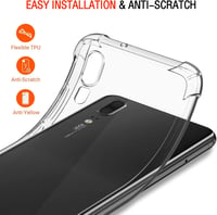 ivoler Huawei P20 átlátszó szilikon védőtok ütésálló sarkokkal 3