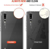 ivoler Huawei P20 átlátszó szilikon védőtok ütésálló sarkokkal 5