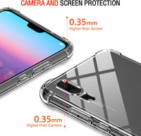 ivoler Huawei P20 átlátszó szilikon védőtok ütésálló sarkokkal 4
