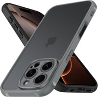 ivoler iPhone 16 Pro matt szilikon hátlap tok zöld, kamera lencsevédő, ütésálló, ujjlenyomat-álló, átlátszó 1
