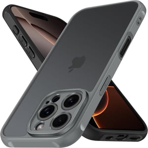 ivoler silikonska maska za iPhone 16 Pro sa zaštitom za kameru - prozirna mat zelena