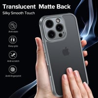 ivoler iPhone 16 Pro matt szilikon hátlap tok zöld, kamera lencsevédő, ütésálló, ujjlenyomat-álló, átlátszó 5