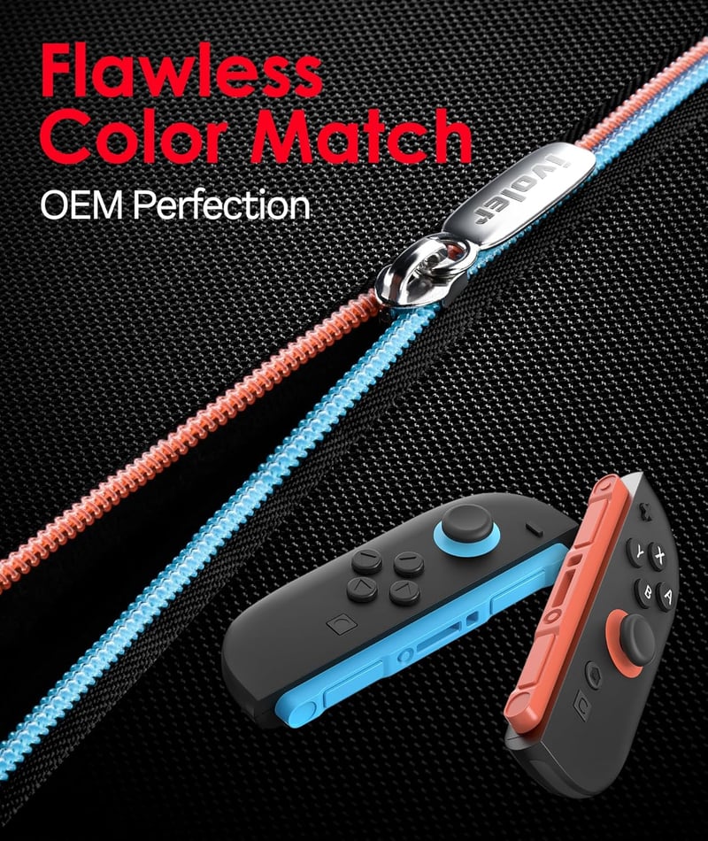 ivoler Nintendo Switch 2 kemény hordtáska, védőtok konzolhoz és kiegészítőkhöz - 7.9", Black