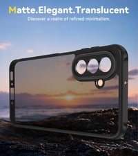 ivoler Samsung Galaxy A26 5G Tok Katonai Védelemmel + 2db Edzett Üveg, Ütésálló Kameravédő Telefontok, Matt Áttetsző Hátlap, Ujjlenyomatment 6