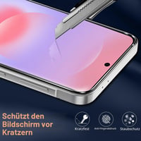 ivoler Priehľadný kryt na Samsung Galaxy A37 5G, zelený – ochrana proti žltnutiu, nárazuvzdorné rohy, 3 ks tvrdené sklo, vojenská úroveň ochrany, tenký priehľadný zadný kryt 2