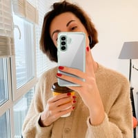 ivoler Priehľadný kryt na Samsung Galaxy A37 5G, zelený – ochrana proti žltnutiu, nárazuvzdorné rohy, 3 ks tvrdené sklo, vojenská úroveň ochrany, tenký priehľadný zadný kryt 9