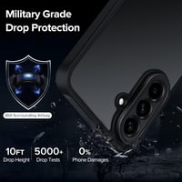 iVoler Samsung Galaxy A56 5G Tok Katonai Védelemmel + 2db Edzett Üveg, Kameravédő, Mattított Hátlap, Ujjlenyomatmentes Védőtok 3