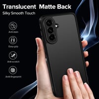 iVoler Samsung Galaxy A56 5G Tok Katonai Védelemmel + 2db Edzett Üveg, Kameravédő, Mattított Hátlap, Ujjlenyomatmentes Védőtok 5