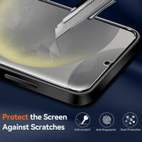 ivoler Samsung Galaxy S24 5G átlátszó tok, katonai védelemmel, 2 edzett üveggel - Samsung Galaxy S24 5G, black 2