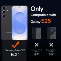 Magnetický silikónový kryt ivoler na Samsung Galaxy S25, kompatibilný s MagSafe - matná čierna 2