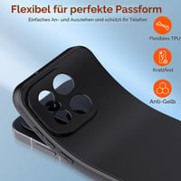 Husă din silicon ivoler pentru OnePlus 15 cu protecție pentru cameră, carcasă de protecție din TPU negru mat, ultra-subțire, rezistentă la șocuri, capac spate flexibil anti-zgârieturi 6