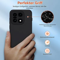 Husă din silicon ivoler pentru OnePlus 15 cu protecție pentru cameră, carcasă de protecție din TPU negru mat, ultra-subțire, rezistentă la șocuri, capac spate flexibil anti-zgârieturi 5