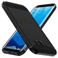 ivoler Silikónový kryt na Samsung Galaxy S8+ / S8 Plus, vojenská ochrana, nárazuvzdorný, tenký, flexibilný TPU, odolný proti poškriabaniu, nezanecháva odtlačky prstov, čierny 1