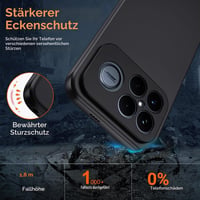 Silikónový kryt ivoler pre Xiaomi Poco F8 Ultra 5G, s úplnou ochranou fotoaparátu, ultratenký, flexibilný, matný čierny ochranný kryt z TPU, odolný voči nárazom a poškriabaniu 2