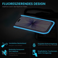 ivoler Vodotesné puzdro na telefón 2 ks IPX8 univerzálne puzdro na mobil pre iPhone Samsung Huawei Xiaomi do 6,9 palca čierne a modré 5