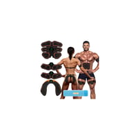 Aparat de electrostimulare musculară iWarmbase EMS pentru abdomen, 6 moduri, 19 niveluri de intensitate, antrenor pentru stimularea mușchilor 1