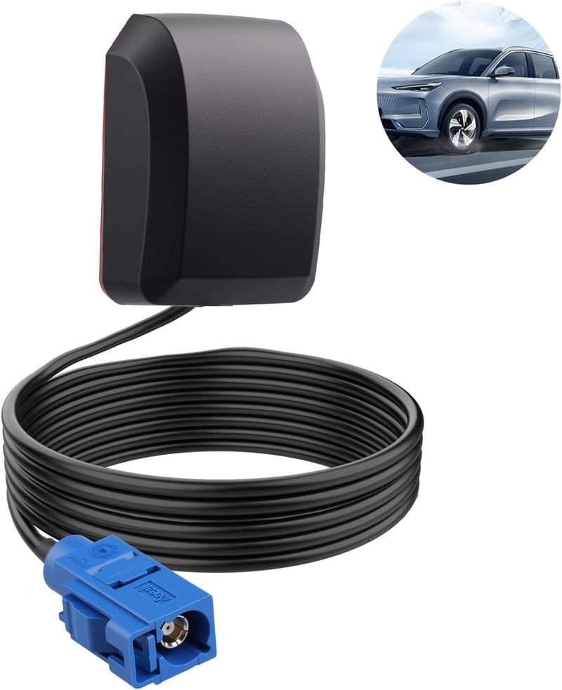 iwui Fakra C GPS Antenna autóhoz mágneses alappal, vízálló navigációs antenna teherautóhoz és hajóhoz