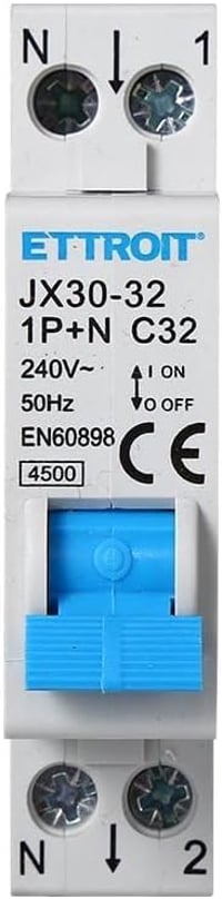 IXTRIMA Automata Kismegszakító 1P+N 32A C32 220V 4.5kA 2