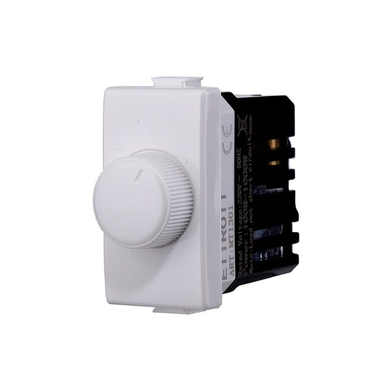 IXTRIMA Matix 100W-1000W Fehér Fényerő Szabályozó Gomb Ellenállásos Terheléshez