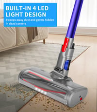 Ixydor Dyson V7 V8 V10 V11 V15 LED kefe szőnyeghez és kemény padlóhoz 5