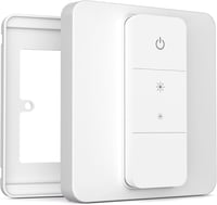 IYOKI Kapcsoló Takaró Philips Hue Dimmer V2-höz, Fali Kapcsoló Burkolat Adapter, 1 Gang Műanyag Matt Kivitel 1
