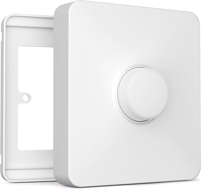 IYOKI Kapcsoló Takaró Philips Smart Button-hoz, Hue Kapcsoló Fedél, Fali Kapcsoló Adapter, 1 Gang Műanyag