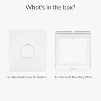 IYOKI Kapcsoló Takaró Philips Smart Button-hoz, Hue Kapcsoló Fedél, Fali Kapcsoló Adapter, 1 Gang Műanyag 8