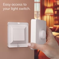 IYOKI Kapcsoló Takaró Philips Smart Button-hoz, Hue Kapcsoló Fedél, Fali Kapcsoló Adapter, 1 Gang Műanyag 4