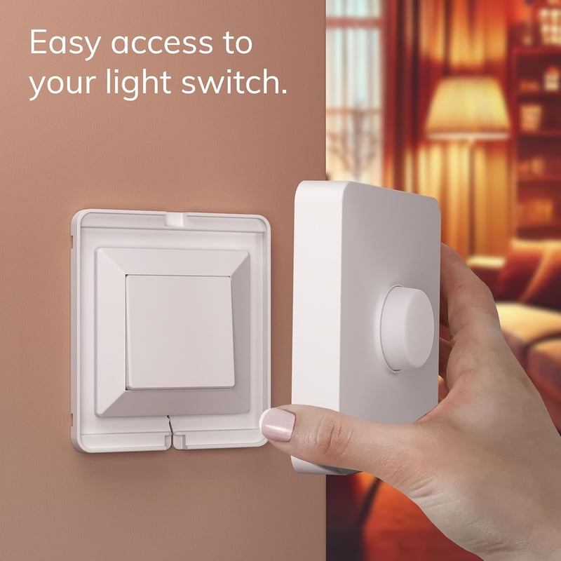 IYOKI Kapcsoló Takaró Philips Smart Button-hoz, Hue Kapcsoló Fedél, Fali Kapcsoló Adapter, 1 Gang Műanyag