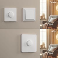 IYOKI Pro Switch Cover Philips Smart Button kapcsolóvédő, Hue kompatibilis adapter, 1-sebességes, matt műanyag, 2 darabos csomag 5